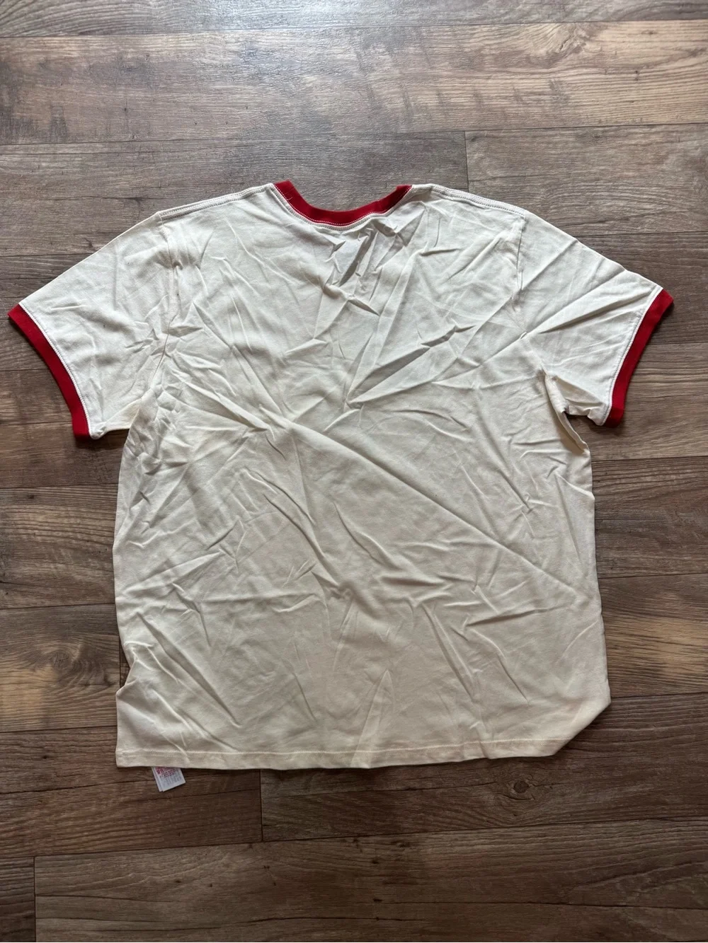 Disneyland Original Mickey Ringer Tee - Cream & Red